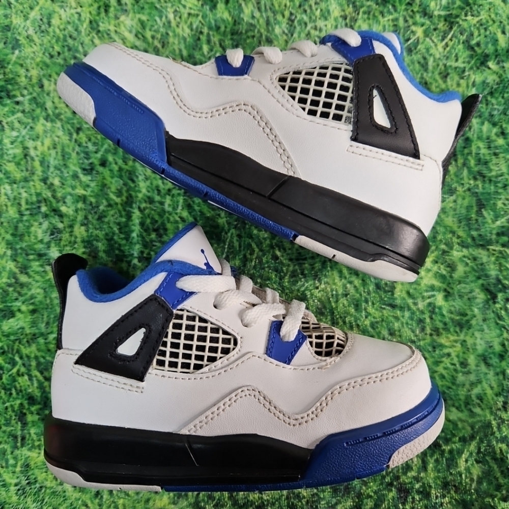 NIKE Air Jordan 4 Retro Motorsport 2017 Toddler Size 7C Cleanest Pair Here , fi - Picture 10 of 14